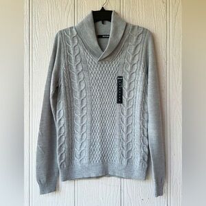 Murano Merino Wool Blend Shawl Collar Sweater